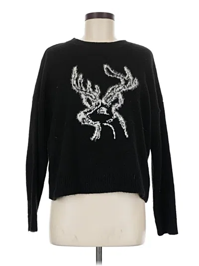 Pre-owned By Anthropologie Pullover Sweater In Black