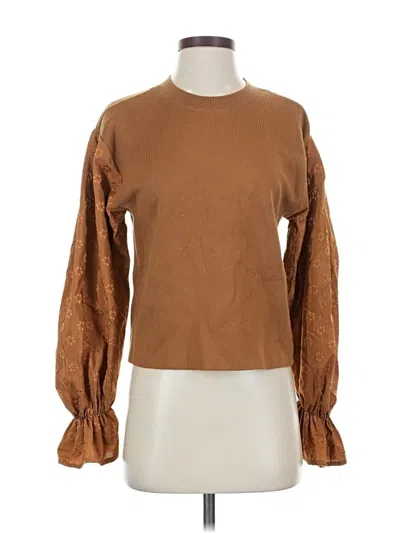 Pre-owned By Anthropologie Pullover Sweater In Brown