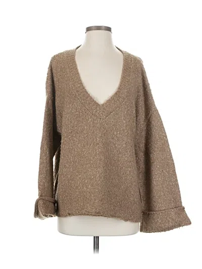 Pre-owned By Anthropologie Pullover Sweater In Brown