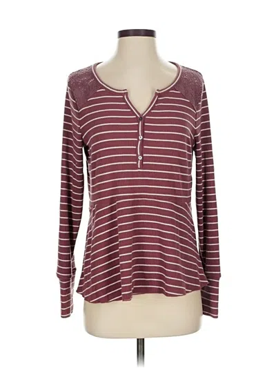 Pre-owned By Anthropologie Pullover Sweater In Burgundy