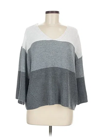 Pre-owned By Anthropologie Pullover Sweater In Gray