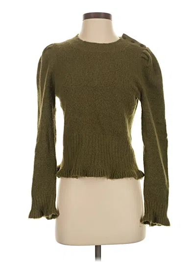 Pre-owned By Anthropologie Pullover Sweater In Green