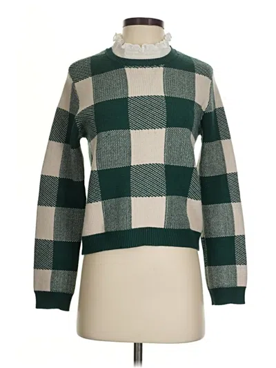 Pre-owned By Anthropologie Pullover Sweater In Green