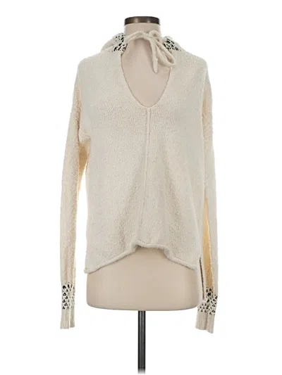 Pre-owned By Anthropologie Pullover Sweater In Ivory
