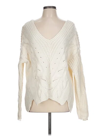Pre-owned By Anthropologie Pullover Sweater In Ivory