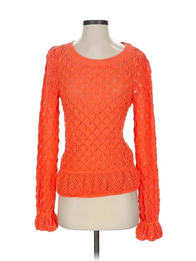 Pre-owned By Anthropologie Pullover Sweater In Orange