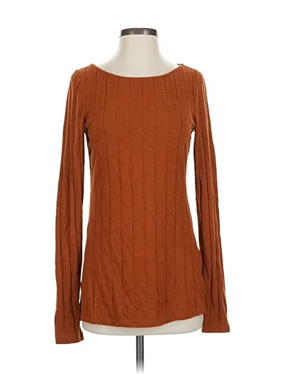 Pre-owned By Anthropologie Pullover Sweater In Orange