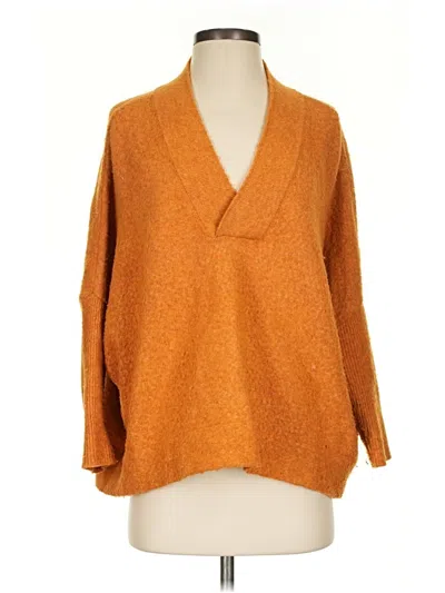 Pre-owned By Anthropologie Pullover Sweater In Orange