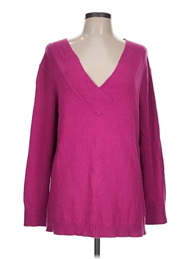Pre-owned By Anthropologie Pullover Sweater In Purple