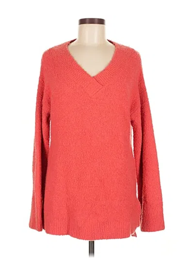 Pre-owned By Anthropologie Pullover Sweater In Red