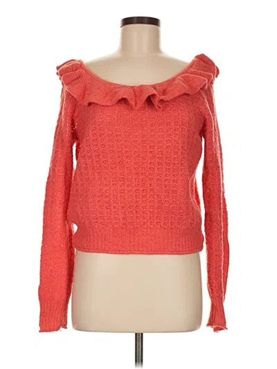 Pre-owned By Anthropologie Pullover Sweater In Red