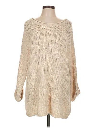 Pre-owned By Anthropologie Pullover Sweater In Tan