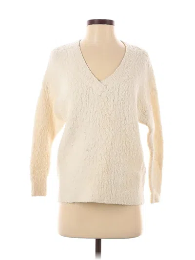 Pre-owned By Anthropologie Pullover Sweater In White