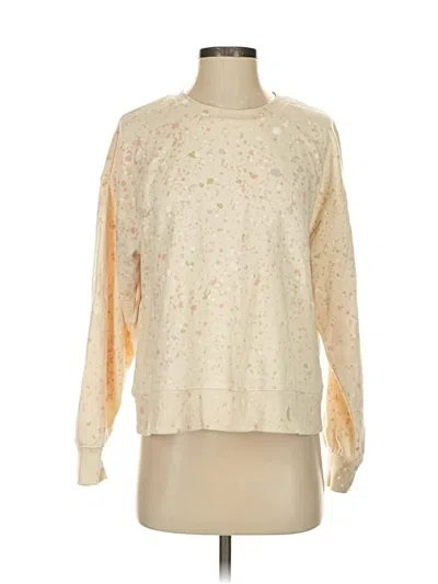 Pre-owned By Anthropologie Pullover Sweater In White