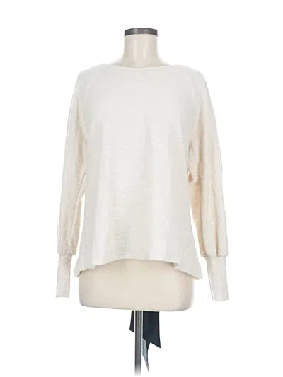 Pre-owned By Anthropologie Pullover Sweater In White
