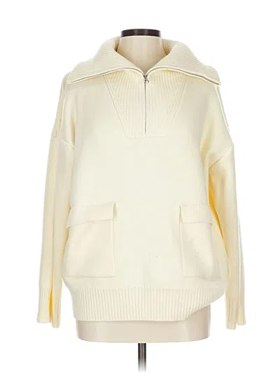 Pre-owned By Anthropologie Pullover Sweater In White