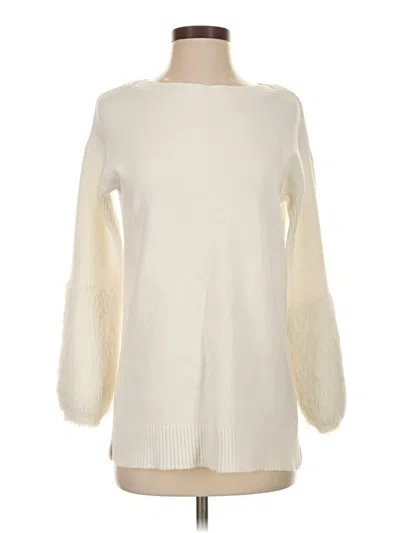 Pre-owned By Anthropologie Pullover Sweater In White