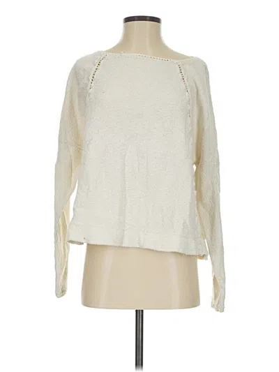 Pre-owned By Anthropologie Pullover Sweater In White