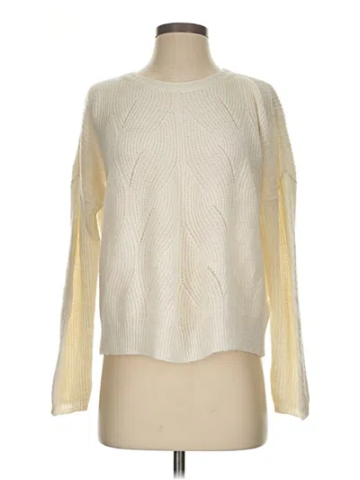 Pre-owned By Anthropologie Pullover Sweater In White