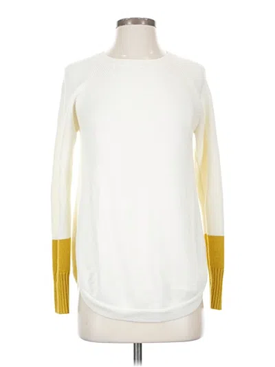 Pre-owned By Anthropologie Pullover Sweater In White