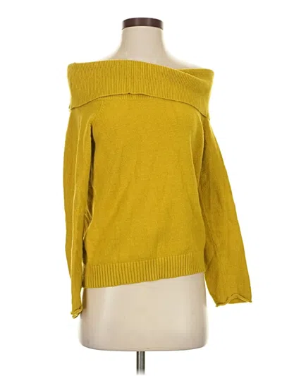 Pre-owned By Anthropologie Pullover Sweater In Yellow