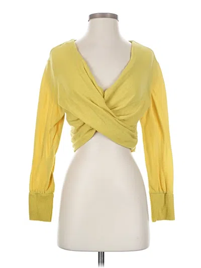 Pre-owned By Anthropologie Pullover Sweater In Yellow