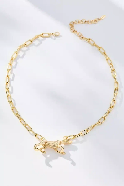 By Anthropologie Pup Pendant Chain Necklace In Gold