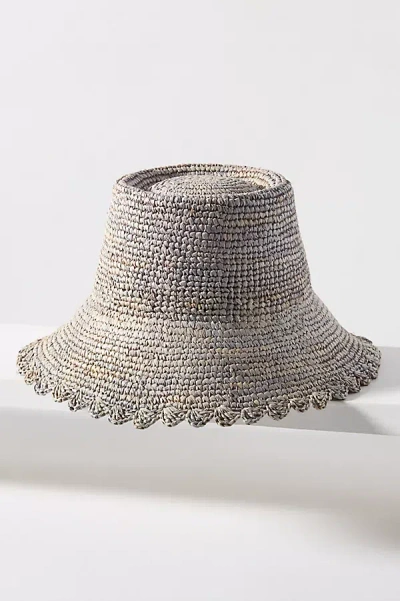 By Anthropologie Raffia Boater Hat