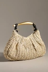 By Anthropologie Raffia Satchel In Beige