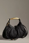 By Anthropologie Raffia Satchel In Black