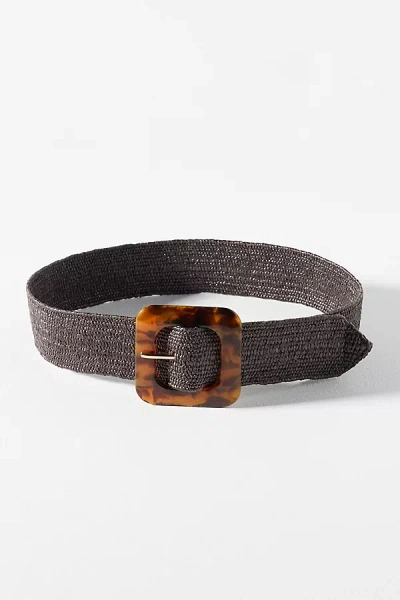 By Anthropologie Raffia Waist Belt In Brown