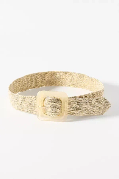 By Anthropologie Raffia Waist Belt In Brown