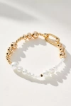 By Anthropologie Rainbow Beaded Bracelet In White