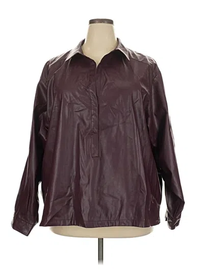 Pre-owned By Anthropologie Raincoat In Burgundy