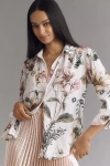 By Anthropologie Relaxed Buttondown Blouse In White