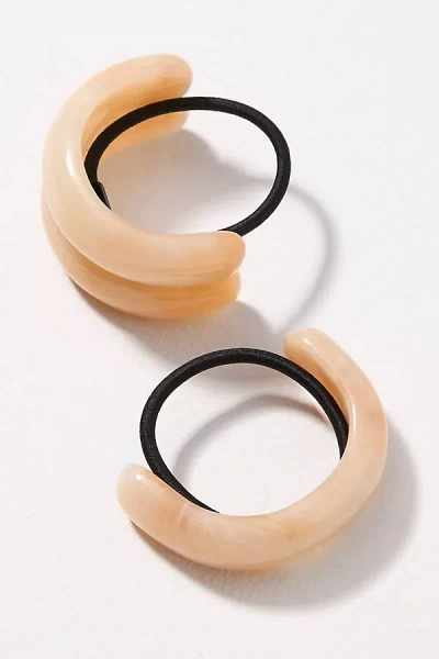 By Anthropologie Resin Arch Cuff Hair Tie In Orange
