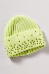 By Anthropologie Rhinestone Embellished Beanie In Green