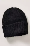 By Anthropologie Ribbed Knit Beanie In Black