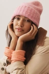 By Anthropologie Ribbed Knit Beanie In Pink
