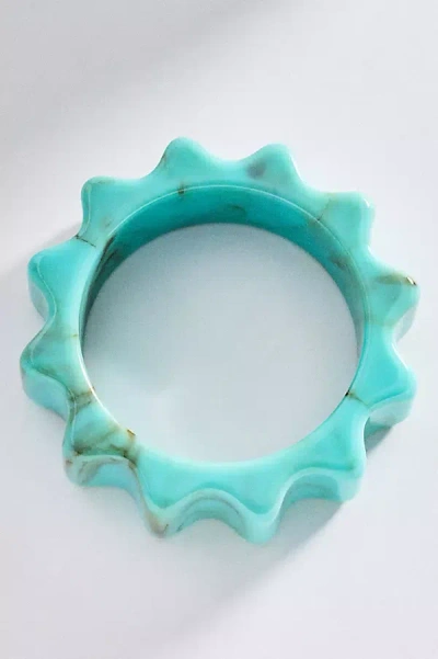 By Anthropologie Ridged Chunky Bracelet In Blue