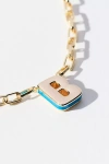 By Anthropologie Robot Monogram Paperclip Necklace