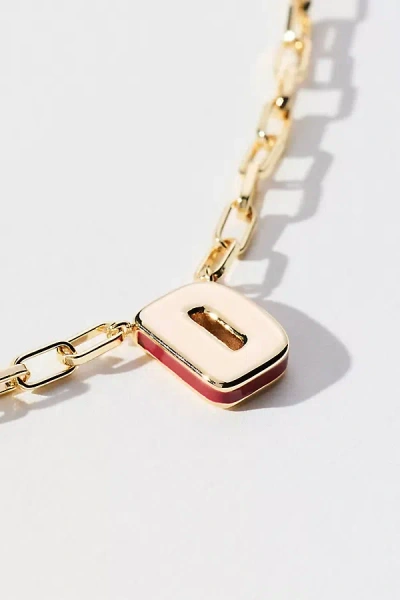 By Anthropologie Robot Monogram Paperclip Necklace