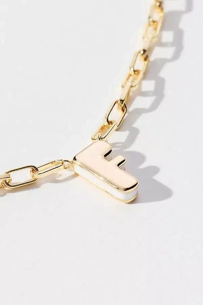 By Anthropologie Robot Monogram Paperclip Necklace
