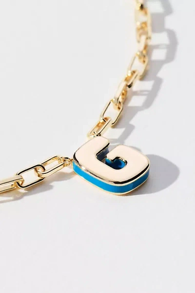 By Anthropologie Robot Monogram Paperclip Necklace