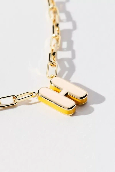By Anthropologie Robot Monogram Paperclip Necklace