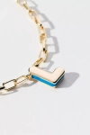 By Anthropologie Robot Monogram Paperclip Necklace