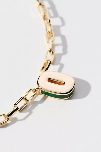 By Anthropologie Robot Monogram Paperclip Necklace