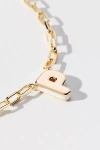 By Anthropologie Robot Monogram Paperclip Necklace