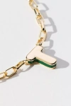 By Anthropologie Robot Monogram Paperclip Necklace
