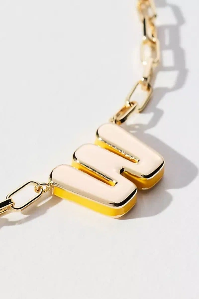By Anthropologie Robot Monogram Paperclip Necklace